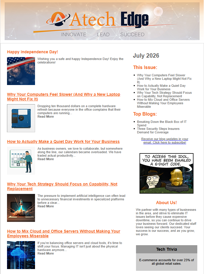July 2026 Newsletter